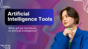 A girl is thinking about AI tools