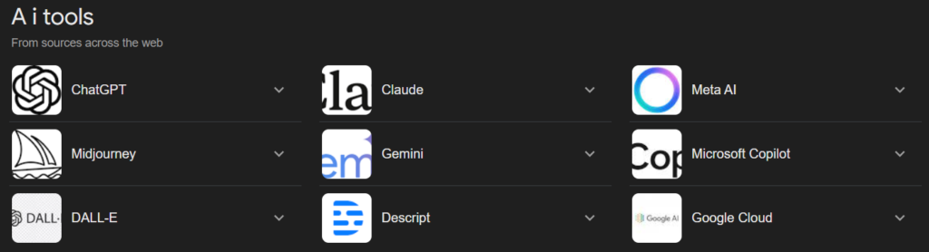 Artificial Intelligence Tools
