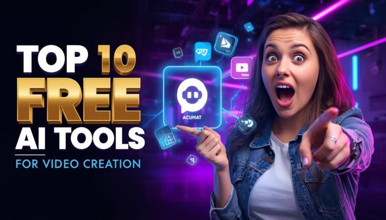 Top 10 Free AI Tools for Video Creation