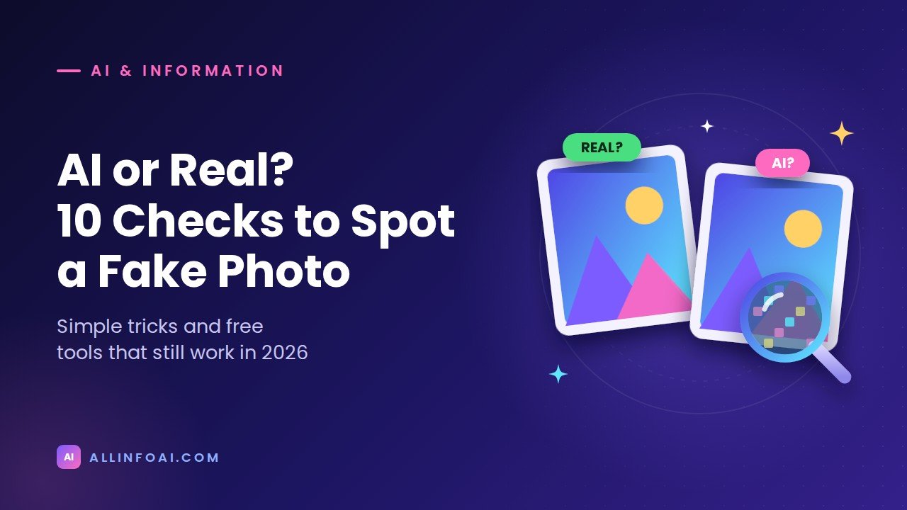 AI or Real? How to Tell If a Photo Is AI Generated in 2026