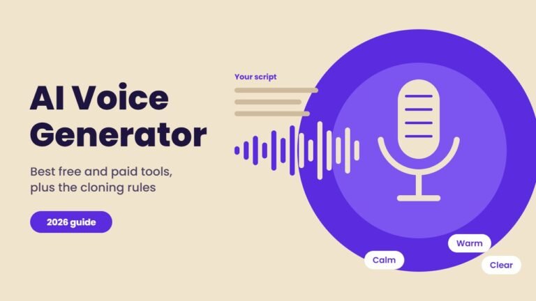 AI Voice Generator: Best Free and Paid Tools in 2026 (and the Rules for Using Them)