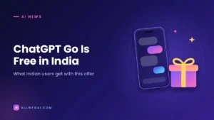 Big news! ChatGPT Go is free for Indian users